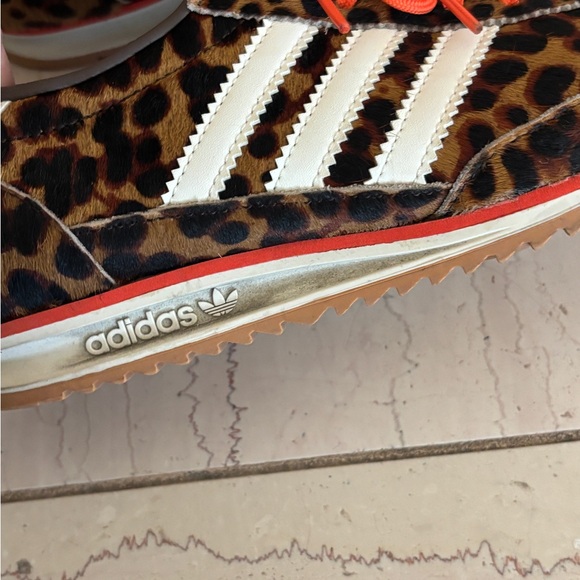 Adidas Animal Print Sneakers with Orange Accents - Picture 3 of 6